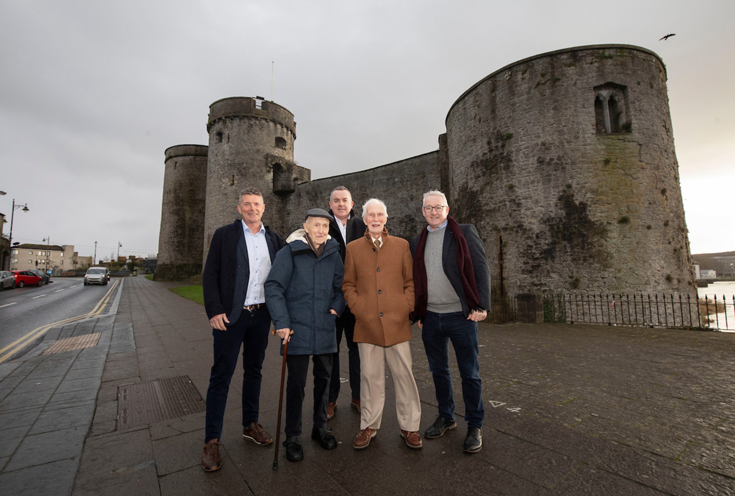 Jimmy Kirby, Tom Kirby, Henry McCann, Michael Kirby and Mark Flanagan during a recent visit to Limerick. 